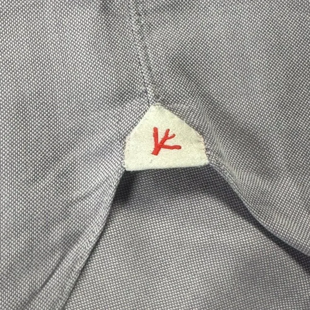 Isaia Napoli Mens Button Dress Shirt LS Light Purple Lavender Size 16 41 Large - Picture 7 of 13